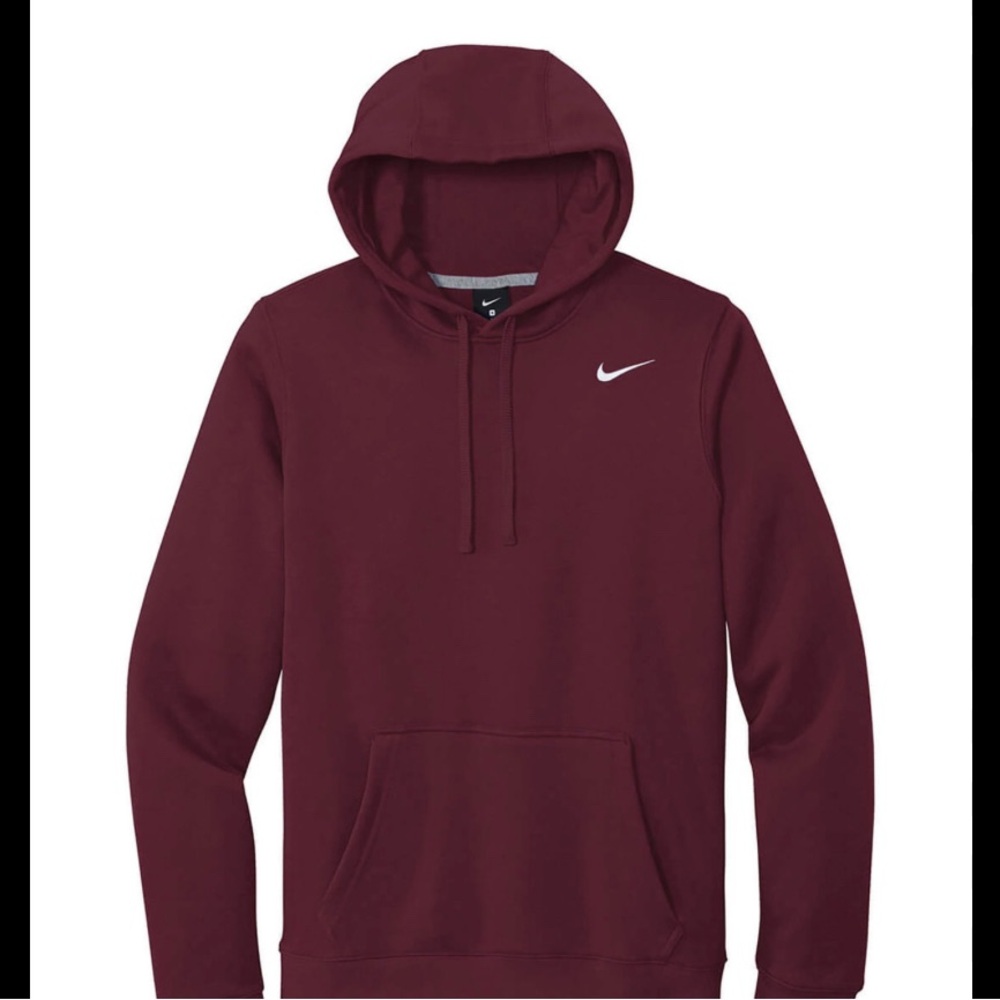 Nike Maroon Classic Athletic Design Hoddie
